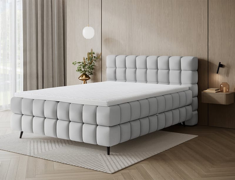 Sabeno sengepakke Bubblig kontinentalseng med oppbevaring 180x200 cm - Tonall 03 - Møbler - Senger - Kontinentalsenger
