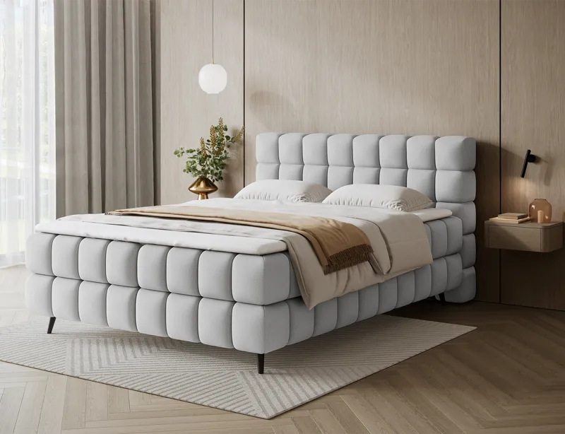 Sabeno sengepakke Bubblig kontinentalseng med oppbevaring 180x200 cm - Tonall 03 - Møbler - Senger - Kontinentalsenger