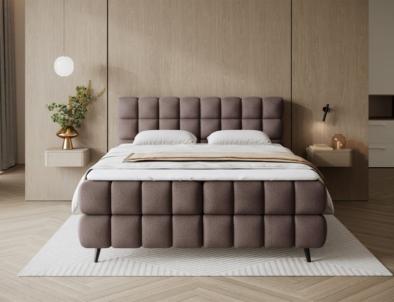Sabeno sengepakke Bubblig kontinentalseng med oppbevaring 180x200 cm - Tonall 22 - Møbler - Senger - Kontinentalsenger