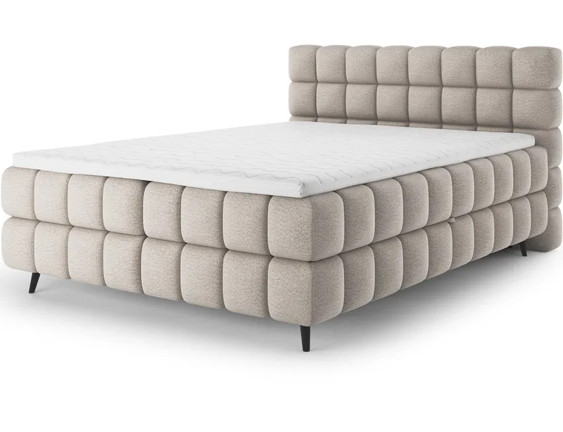 Sabeno sengesett boblete kontinentalseng med oppbevaring 160x200 cm, Royal 18