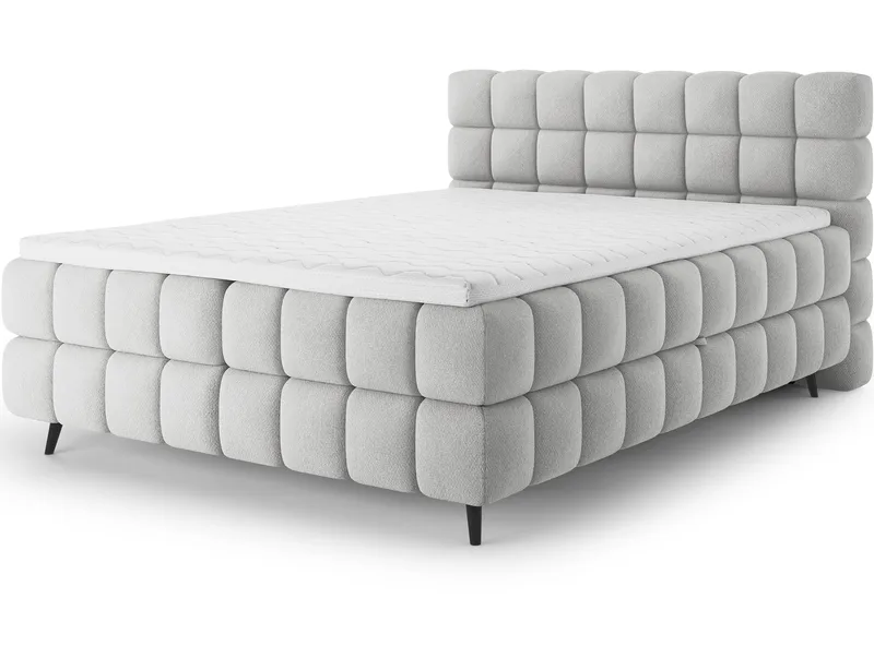 Sabeno sengesett boblete kontinentalseng med oppbevaring 160x200 cm, Tonall 03