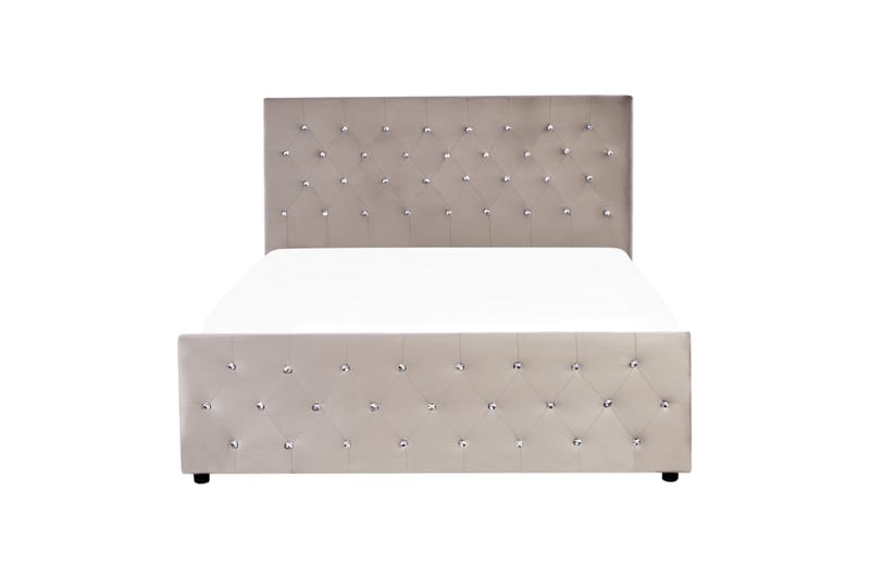 Saleux Sengramme 140x200 cm - Taupe - Møbler - Senger - Senger med oppbevaring