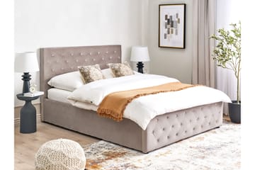 Saleux Sengramme 140x200 cm - Taupe - Møbler - Senger - Senger med oppbevaring