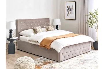 Saleux Sengramme 140x200 cm - Taupe - Møbler - Senger - Senger med oppbevaring