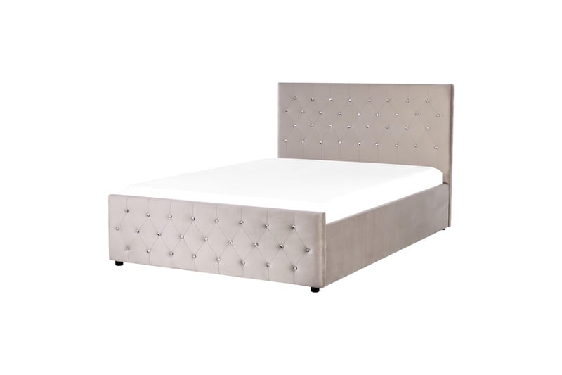 Saleux Sengramme 140x200 cm - Taupe - Møbler - Senger - Senger med oppbevaring