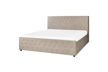 Saleux Sengramme 180x200 cm - Taupe - Møbler - Senger - Senger med oppbevaring