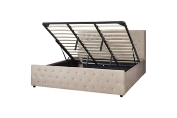 Saleux Sengramme 180x200 cm - Taupe - Møbler - Senger - Senger med oppbevaring