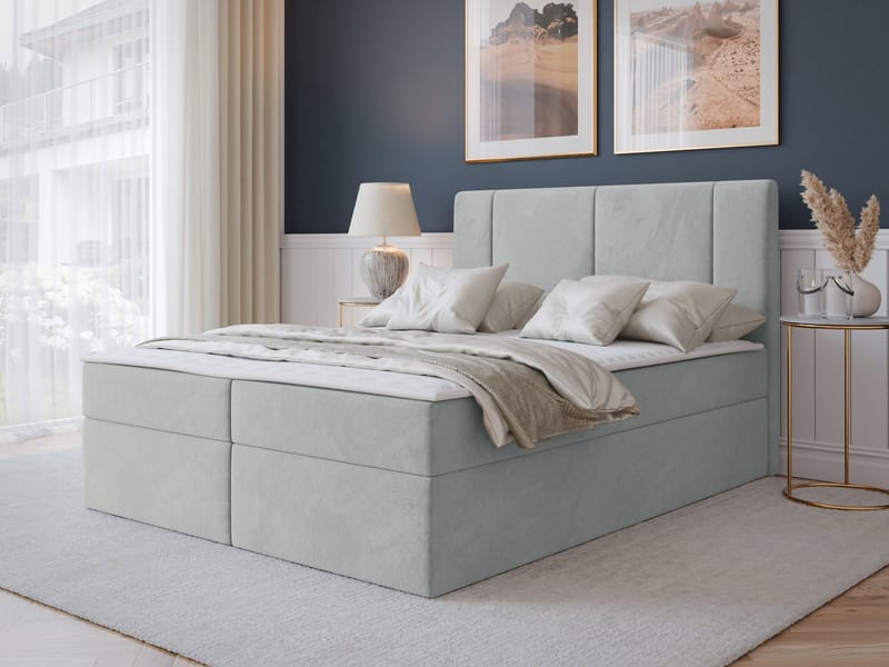 Salricus Kontinentalseng 140x200 cm med Oppbevaring - Møbler - Senger - Kontinentalsenger