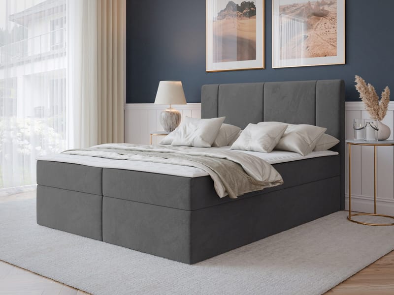 Salricus Kontinentalseng 140x200 cm med Oppbevaring - Møbler - Senger - Kontinentalsenger