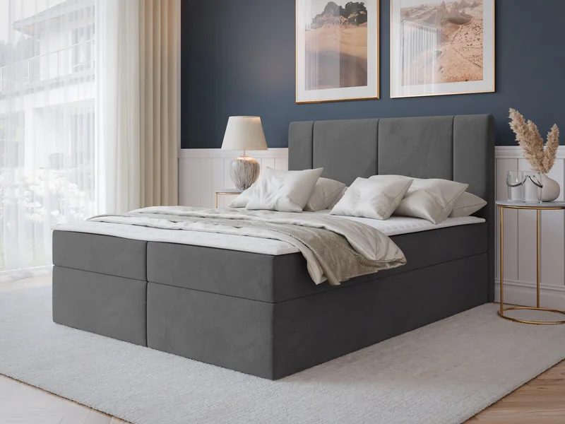 Salricus Kontinentalseng 160x200 cm med Oppbevaring - Møbler - Senger - Kontinentalsenger