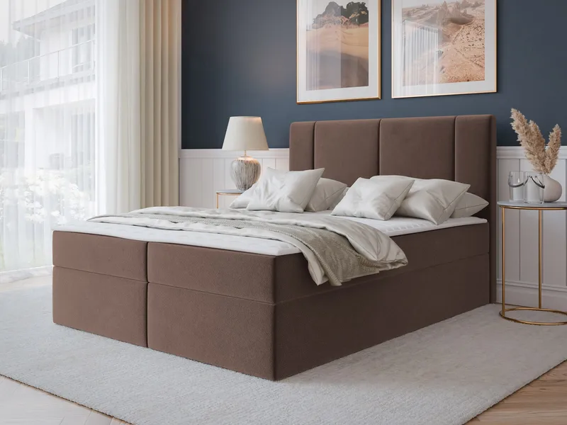 Salricus Kontinentalseng 160x200 cm med Oppbevaring - Møbler - Senger - Kontinentalsenger
