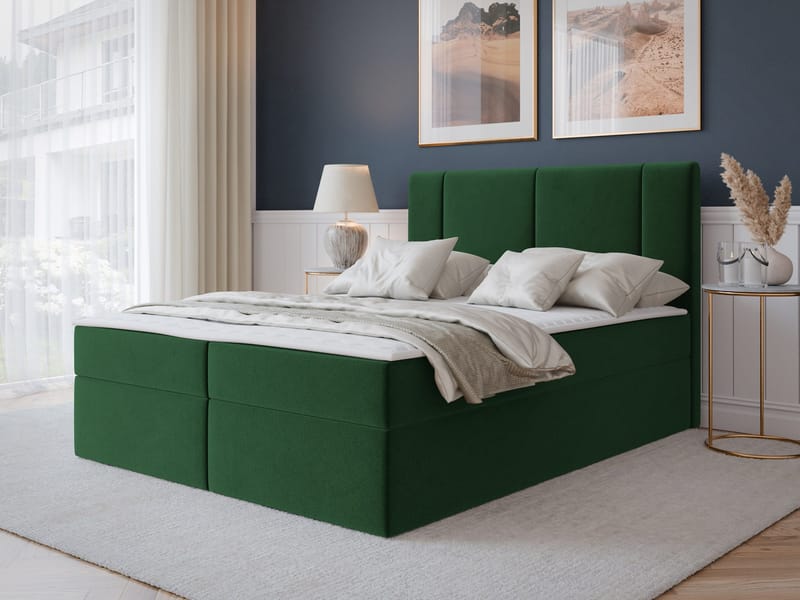 Salricus Kontinentalseng 160x200 cm med Oppbevaring - Møbler - Senger - Kontinentalsenger