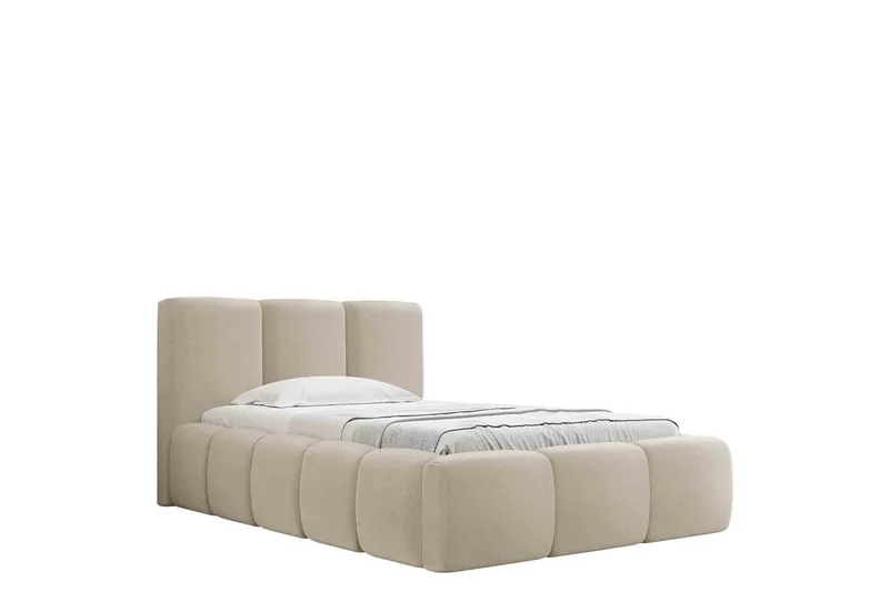 Salvenor Sengeramme med Oppbevaring 90x200 cm, Beige