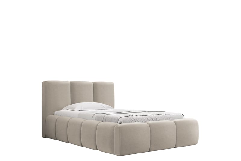 Salvenor Sengeramme med Oppbevaring 90x200 cm, Beige