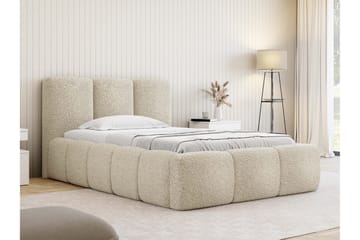 Salvenor Sengeramme med Oppbevaring 90x200 cm - Beige - Møbler - Senger - Sengeramme & sengestamme