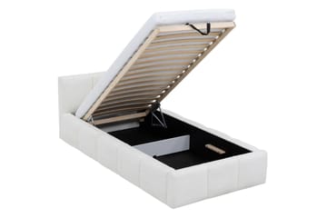 Salvenor Sengeramme med Oppbevaring 90x200 cm - Beige - Møbler - Senger - Sengeramme & sengestamme