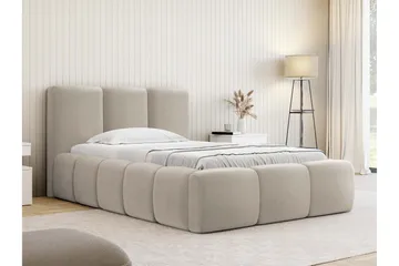 Salvenor Sengeramme med Oppbevaring 90x200 cm - Beige - Møbler - Senger - Sengeramme & sengestamme