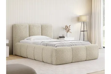 Salvenor Sengeramme med Oppbevaring 90x200 cm - Beige - Møbler - Senger - Sengeramme & sengestamme