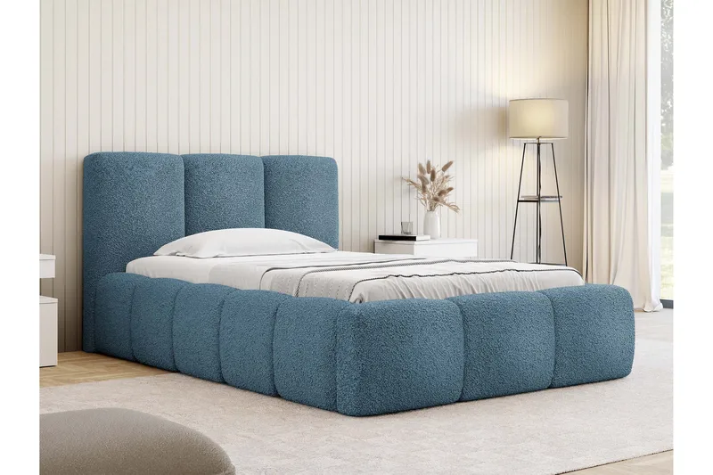 Salvenor Sengeramme med Oppbevaring 90x200 cm - Blå - Møbler - Senger - Sengeramme & sengestamme