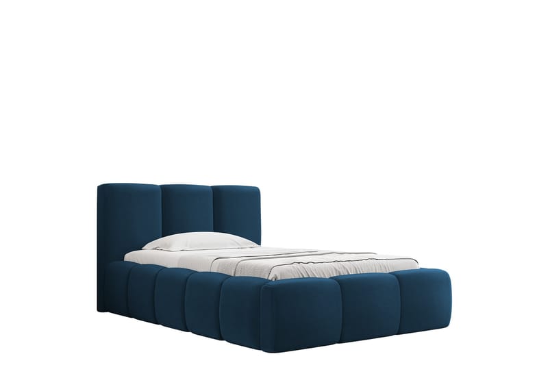 Salvenor Sengeramme med Oppbevaring 90x200 cm - Blå - Møbler - Senger - Sengeramme & sengestamme