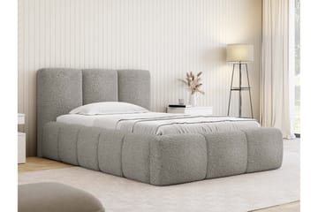 Salvenor Sengeramme med Oppbevaring 90x200 cm - Grå - Møbler - Senger - Sengeramme & sengestamme