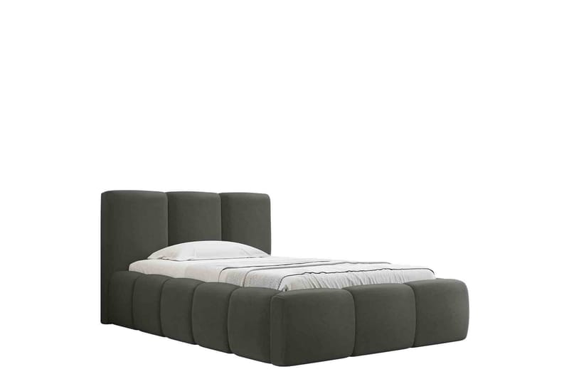 Salvenor Sengeramme med Oppbevaring 90x200 cm - Grå - Møbler - Senger - Sengeramme & sengestamme