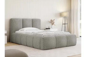 Salvenor Sengeramme med Oppbevaring 90x200 cm - Grå - Møbler - Senger - Sengeramme & sengestamme