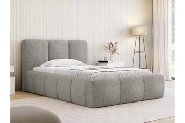 Salvenor Sengeramme med Oppbevaring 90x200 cm - Grå - Møbler - Senger - Sengeramme & sengestamme