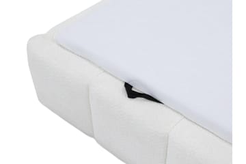 Salvenor Sengeramme med Oppbevaring 90x200 cm - Hvit - Møbler - Senger - Sengeramme & sengestamme