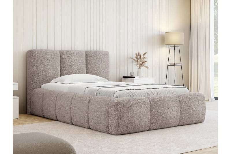 Salvenor Sengeramme med Oppbevaring 90x200 cm - Rosa - Møbler - Senger - Sengeramme & sengestamme