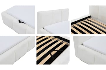 Salvenor Sengeramme med Oppbevaring 90x200 cm - Svart - Møbler - Senger - Sengeramme & sengestamme