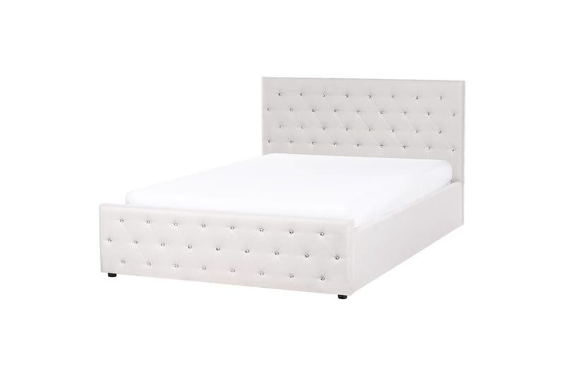 Säng med förvaring Amiens - Beige, 160x200 cm - Møbler - Senger - Senger med oppbevaring