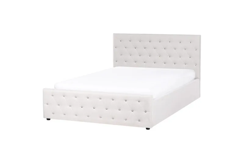 Säng med förvaring Amiens - Beige, 160x200 cm - Møbler - Senger - Senger med oppbevaring