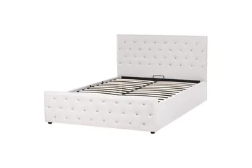 Säng med förvaring Amiens - Beige, 160x200 cm - Møbler - Senger - Senger med oppbevaring