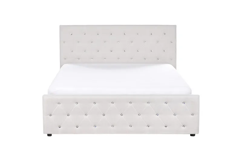 Säng med förvaring Amiens - Beige, 160x200 cm - Møbler - Senger - Senger med oppbevaring