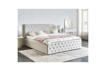 Säng med förvaring Amiens - Beige, 180x200 cm - Møbler - Senger - Senger med oppbevaring