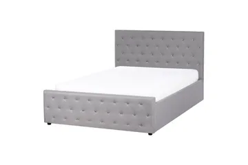 Säng med förvaring Amiens - Grå, 140x200 cm - Møbler - Senger - Senger med oppbevaring