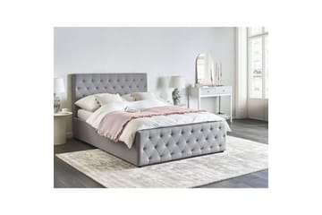 Säng med förvaring Amiens - Grå, 140x200 cm - Møbler - Senger - Senger med oppbevaring