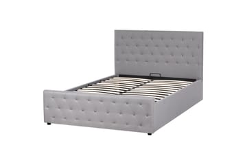 Säng med förvaring Amiens - Grå, 140x200 cm - Møbler - Senger - Senger med oppbevaring