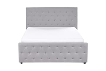 Säng med förvaring Amiens - Grå, 140x200 cm - Møbler - Senger - Senger med oppbevaring