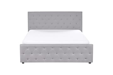 Säng med förvaring Amiens - Lys grå, 160x200 cm - Møbler - Senger - Senger med oppbevaring