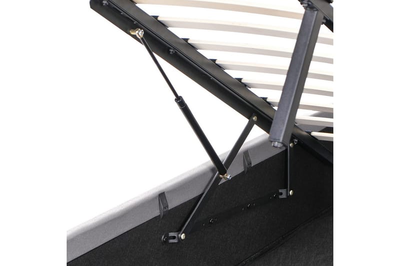 Säng med förvaring Amiens - Lys grå, 160x200 cm - Møbler - Senger - Senger med oppbevaring