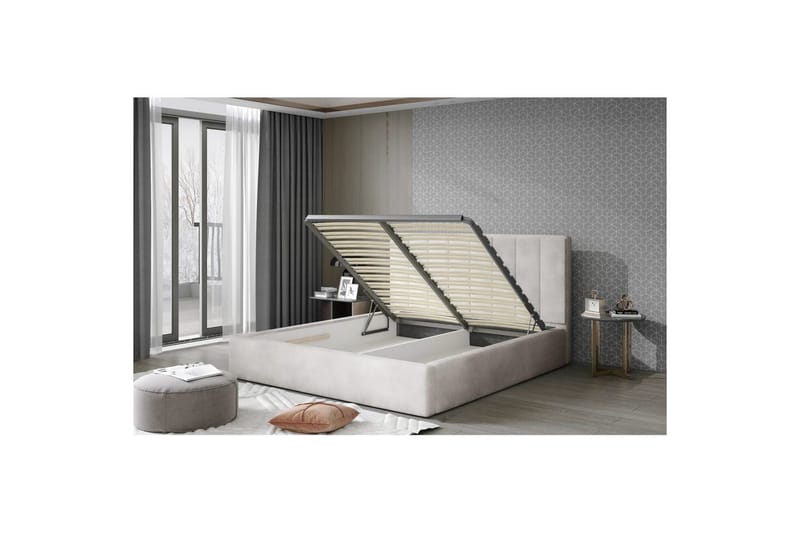 Sängram & Sängstomme Eltap Beige 180x200 49 - Møbler - Senger - Senger med oppbevaring