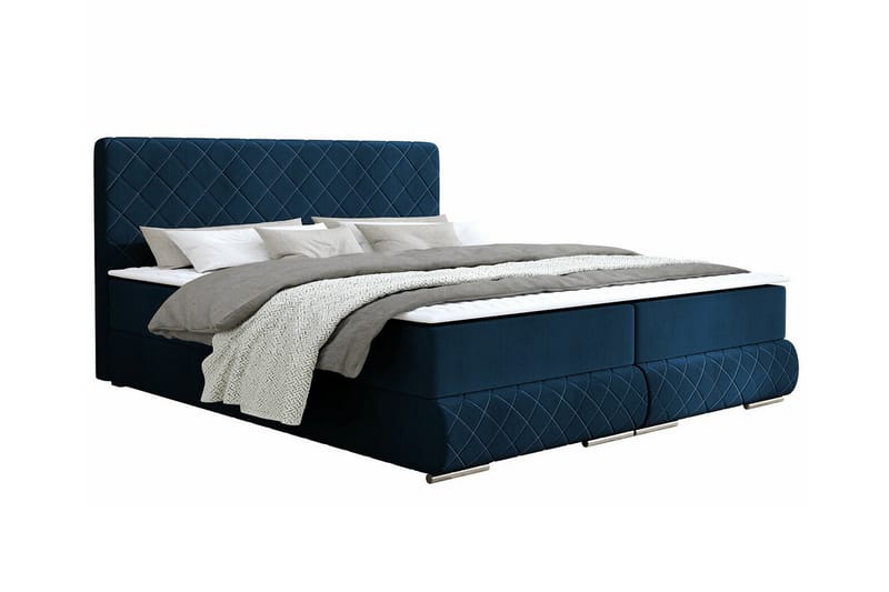 Sängram Abbeyfield 140x200 cm - Mørkeblå - Sengeramme & sengestamme