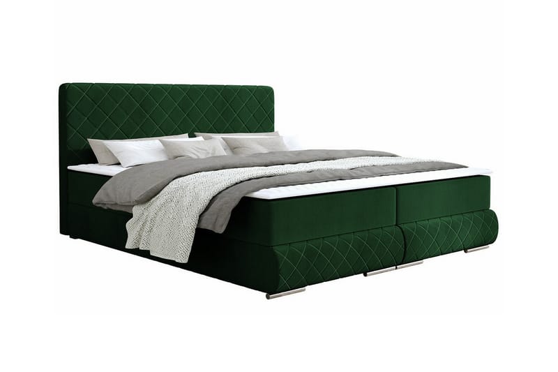 Sängram Abbeyfield 140x200 cm - Mørkegrønn - Sengeramme & sengestamme