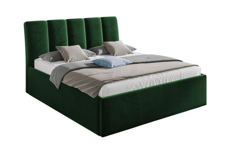Sängram Aviemore 140x200 cm - Mørkegrønn - Sengeramme & sengestamme