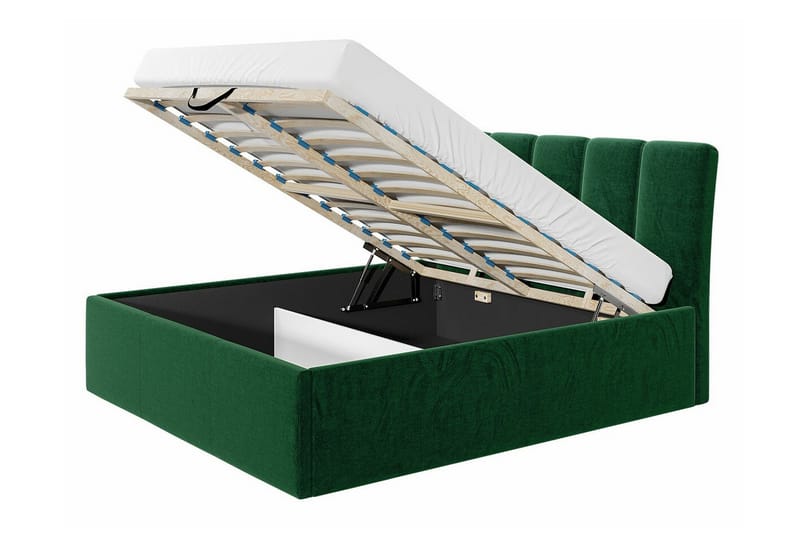Sängram Aviemore 140x200 cm - Mørkegrønn - Sengeramme & sengestamme