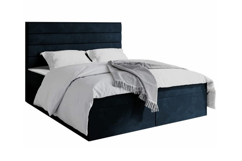 Sängram Bandon 140x200 cm - Mørkeblå - Sengeramme & sengestamme
