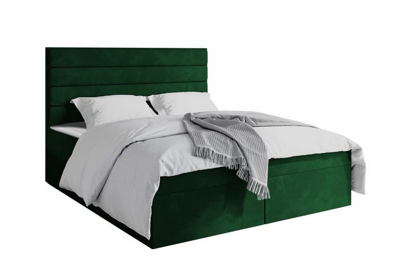 Sängram Bandon 140x200 cm - Mørkegrønn - Sengeramme & sengestamme