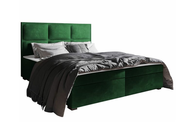 Sängram Bandon 160x200 cm - Grøn - Sengeramme & sengestamme